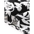 thumbnail image 5 of INSPIRE CHIC Casual Sleeveless Jumpsuit for Women's Boho Pattern Tie Halter Neck Beach Slit Wide Leg Pants M Black White, 5 of 6