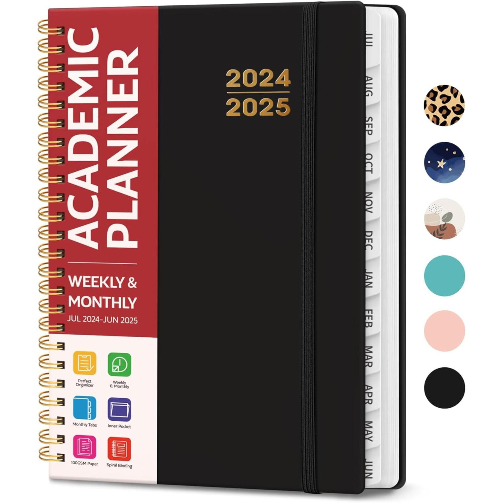 Clearance notebook for recording under $10,Academic Planner 2024 2025 For Women & Men Monthly And Weekly Calender Planner Jul 2024 Jun 2025 A5 (6.3" X 8.5") Teacher Planner 2024 2025 With Tabs I