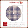thumbnail image 4 of Kll Heart Check Plaid Christmas Tree Skirt 30",Party Decorations Farmhouse For Christmas Decorations Holiday Party, 4 of 8