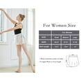 thumbnail image 5 of Stelle Women's Ballet Wrap Skirts Sheer Chiffon Dance Over Scarf for Leotards,Tie up Dance Skirt,White, 5 of 5