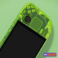thumbnail image 3 of eXtremeRate Custom DIY Replacement Full Set Housing Shell with Buttons for Steam Deck OLED Handheld Console - Clear Lime Green, 3 of 9