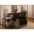 thumbnail image 3 of Innovative Textile Solutions 1-Piece Faux Suede Chair Furniture Cover Slipcover, Grey, 3 of 5