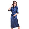 thumbnail image 2 of Dengjunhu Women's Floral Lace Robe Long Sleeves Dressing Gown Bathrobe Bride Robe Nightwear, 2 of 7