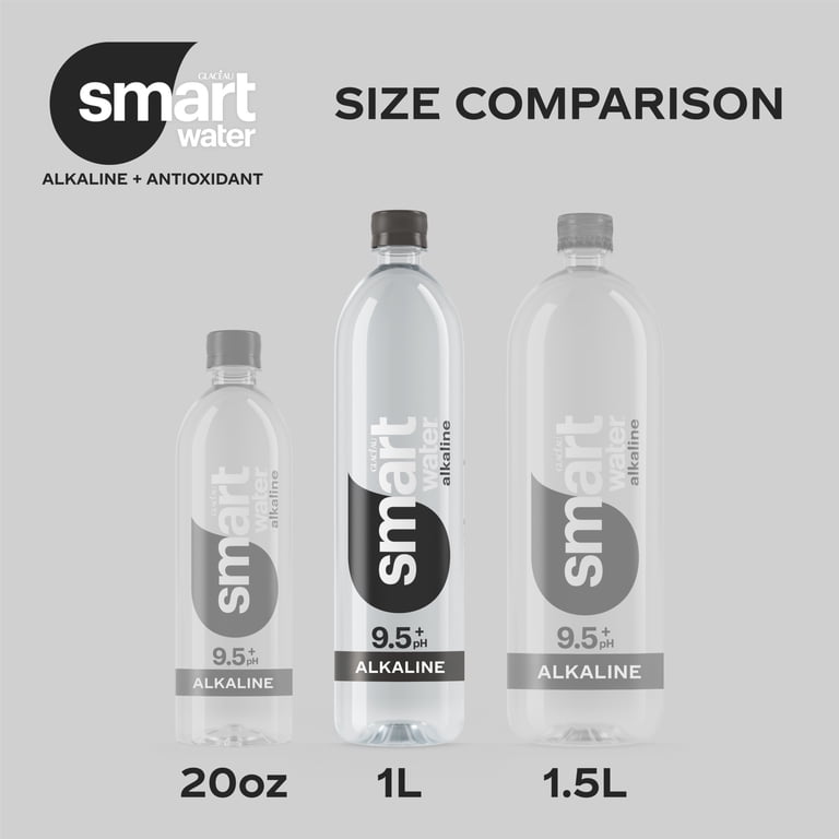 Smartwater Alkaline With Antioxidant Water, 33.8 fl oz, 6 Pack photo 4