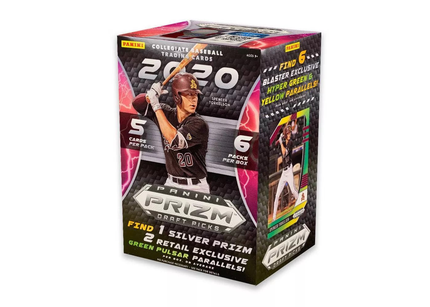 2020 Panini Prizm Baseball Trading Cards Blaster Box- 4 Purple ...