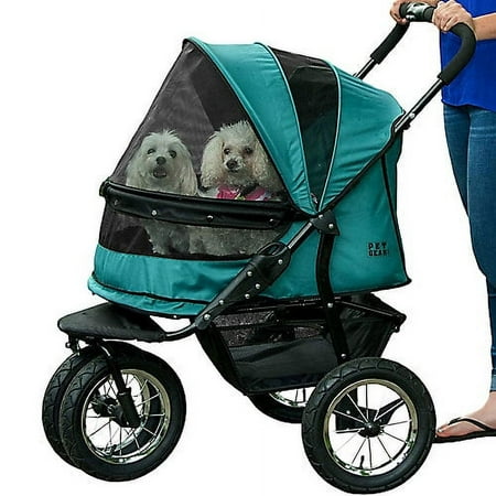 UPC: 0810684009318 | Pet Gear NO-ZIP Double Pet Stroller Pine Green