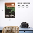 thumbnail image 5 of Squaw Valley, California, Bear the Trail, Vector Birch Wood Wall Sign (12x18 Rustic Home Decor, Ready to Hang Art), 5 of 5
