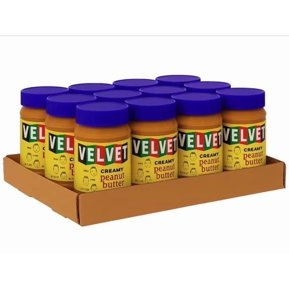 Velvet Peanut Butter Crunchy, 12 Pack