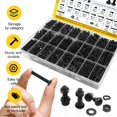thumbnail image 4 of Kit surtido de tornillos Fgruh 2300 piezas con casquillo hexagonal M3 negro y zinc, 4 of 8