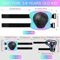 thumbnail image 5 of Kids Protective Gear Set Knee Pads for Kids 3-14 Years Toddler Knee and Elbow Pads with Wrist Guards 3 in 1 for Skating Cycling Bike Rollerblading Scooter, 5 of 5
