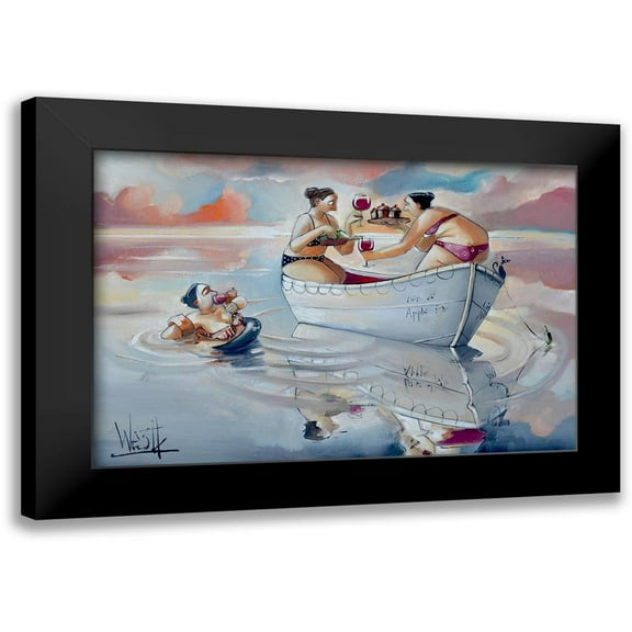 West, Ronald 14x11 Black Modern Framed Museum Art Print Titled - Life of Apple Pie