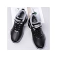 thumbnail image 5 of Frontwalk Mens Athletic Shoe Winter Warm Sneakers Plush Lined Casual Walking Shoes Travel Comfortable Running Sneaker Men Lace Up Trainers Black with Lined 9, 5 of 5