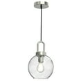 thumbnail image 3 of Better Homes & Gardens 78” Adjustable Corded Nickel Pendant Ceiling Light, Metal Base Glass Shade CA, 3 of 11
