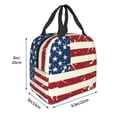 thumbnail image 3 of Sikiie Vintage American Flag Lunch Bag for Women & Men Adult Insulated Lunch Box, Food Lunch Containers Lunch Tote Bags for Work, Travel, Outdoor, 3 of 8