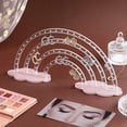 thumbnail image 4 of sunsanly Earring Display Organizer Rainbow Shape Large Capacity Stable Cloud Base Shop Necklace Hook Earrings Display Stand Home Decoration Jewelry Rack Hanging Earring Holder, 4 of 7