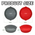 thumbnail image 2 of Square silicone Air Fryer Liner - Reusable Air Fryer - Air Fryer Accessories, 2 of 5