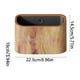 thumbnail image 2 of Cubo de basura de escritorio para escritorio | Pulsación de un botón | Cubo de basura de gran capacidad | Plástico de grano de madera | Mini cubo de basura de mesa para oficina compacta |, 2 of 7