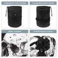 Drawstring Makeup Bag, Barrel Shaped Travel Cosmetic Bag Make up Bags