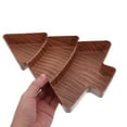 thumbnail image 2 of BinKFF Christmas Tree Shaped Wooden Serving Tray - 9.8" Charcuterie Board for Cheese, Snacks, Desserts - Holiday Platter with Handles, Christmas Decorative Tray, 2 of 9