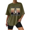 thumbnail image 2 of Gibobby Playera Corte clásico para Mujer Camisetas tamaño para mujer, camisetas holgadas manga corta con cuello redondo, blusa informal verano, camiseta bás(AG,G), 2 of 4