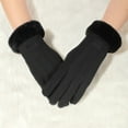 thumbnail image 4 of CYSFASHION Winter Gloves Women Fitness Touchscreen Cozy Casual Fleece Thermal Gloves Black, 4 of 9