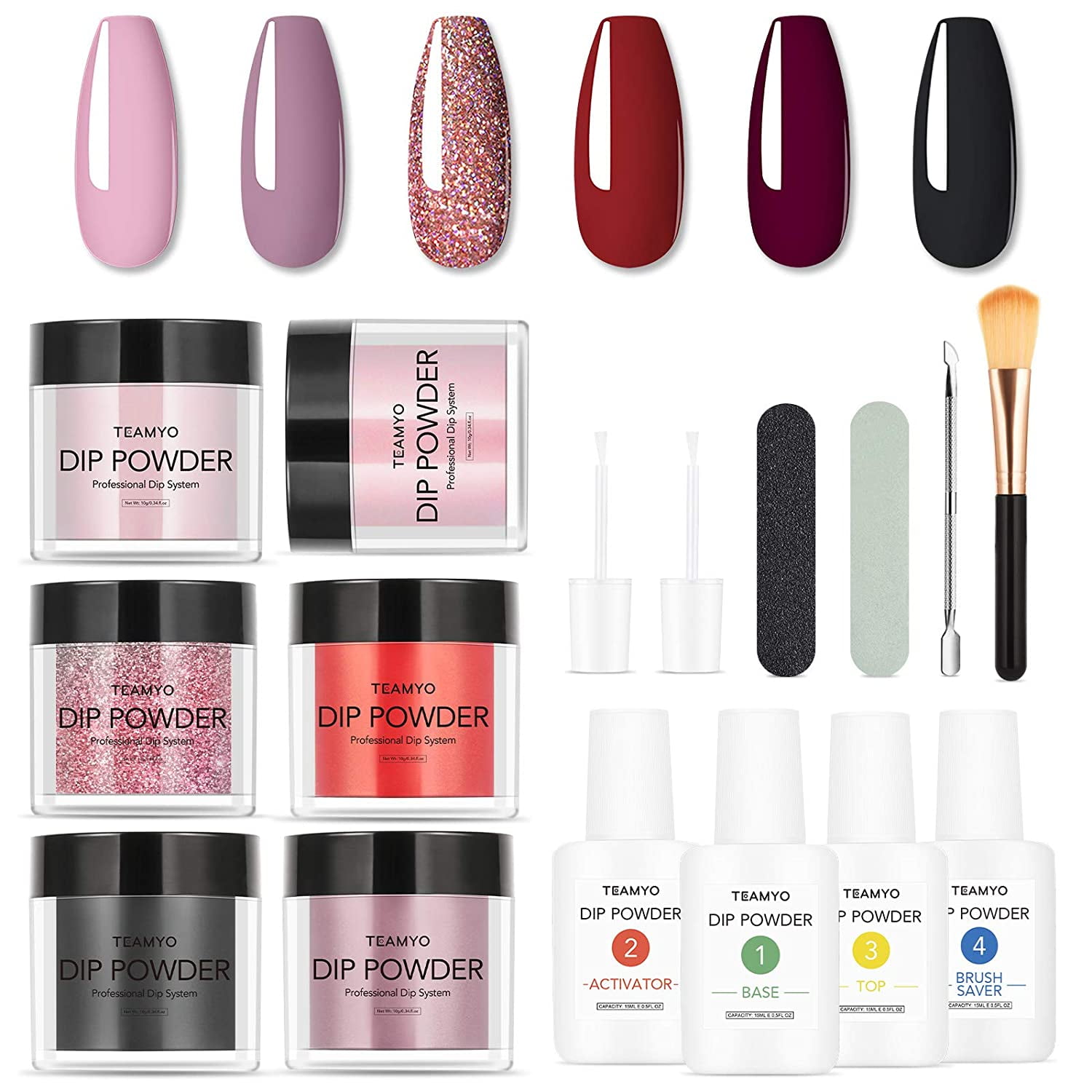 Dip Powder Nail Kit,Nail Dip Powder Kit for Beginners, Dip Nails Powder Starter Kit with Nail Dip Tools Set, 6 Colors French Nail Powder Dip Kit for Party,Nail Starters and Lovers | Dip Powder Nail Kit,Nail Dip Powder Kit for Beginners, Dip Nails Powder Starter Kit with Nail Dip Tools Set, 6 Colors French Nail Powder Dip Kit for Party,Nail Starters and Lovers |