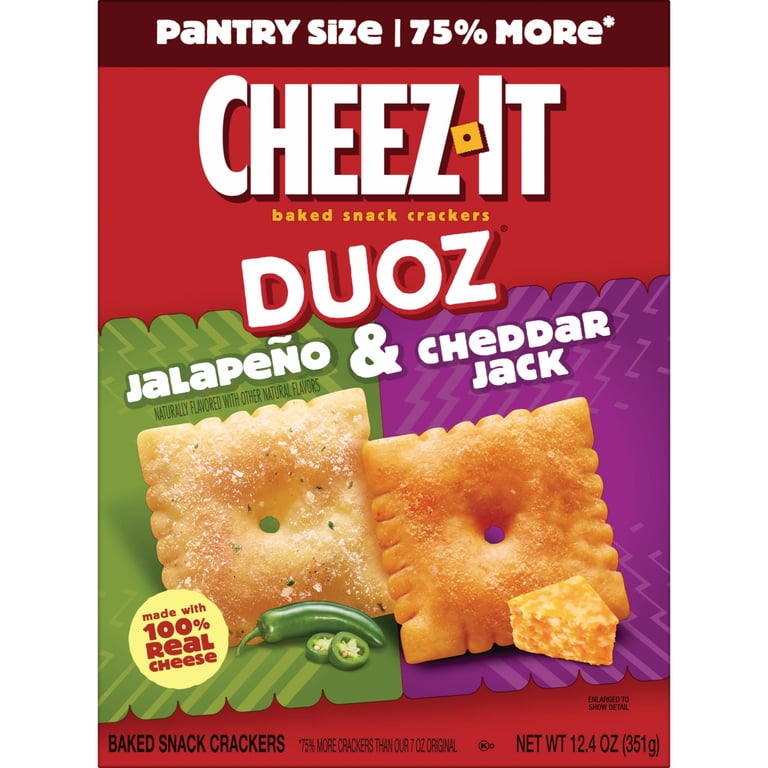 Cheez-It Duoz: Hot and Spicy Jalapeno & Cheddar Jack Cheese Baked