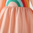 thumbnail image 6 of New Cartoon Rainbow Cotton Long-sleeved Dress, 6 of 10