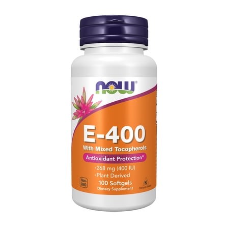 NOW Supplements, Vitamin E-400 IU Mixed Tocopherols, Antioxidant Protection*, 100 Softgels