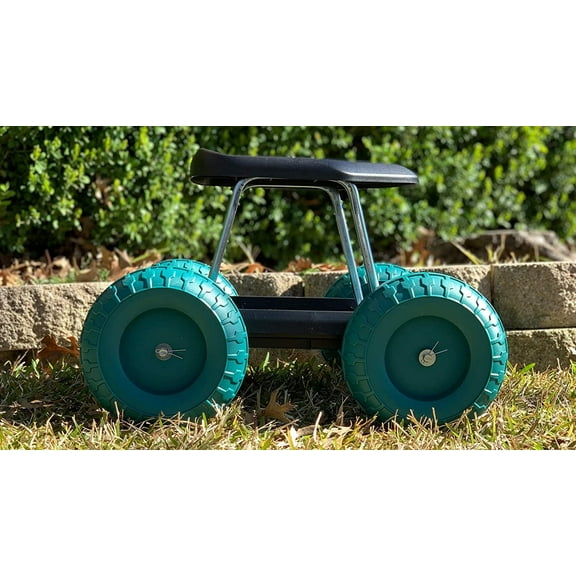 Garden Rolling Work Seat - 300lbs Capacity, 18" x 18" x 13"
