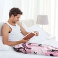 thumbnail image 5 of Honiee Eiffel Tower and Butterflies for men - a sleek fusion of Straight Pajama Pants, versatile Lounge Pants, and cozy Sleepwear, all rolled into one-X-Large, 5 of 6