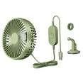 thumbnail image 5 of Kuntesetty USB Car Cooling Fan Air Circulation Fan Compact Universal Portable Rotatable 12V Green, 5 of 9