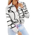 thumbnail image 1 of Camisas De Mujer Primavera Verano Botón Camiseta Moda Mujer Blusa Ropa Femenina (Silver S) Cgtredaw Para estrenar, 1 of 1