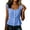 ❧378-Blue, variant on Women's Casual Button Down Solid Color Cotton Linen Sleeveless Peter Pan Collar Top Vest Soft Breathable Summer Daily Wear Blouse