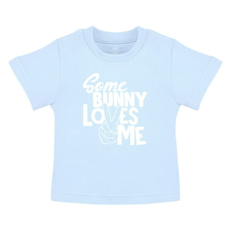 

Creative Knitwear Easter Kids T-Shirt - Some Bunny Loves Me - Light Blue - 4T