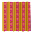 thumbnail image 3 of Ambesonne Ethnic Shower Curtain, Traditional Ornaments, 69"Wx75"L, Hot Pink Yellow, 3 of 5