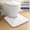 White, variant on Luxury Grey Contour Bath Rug 19.5x19.5 Inches Shaggy Bathroom Mat Non-Slip Absorbent Washable Microfiber Thick Plush U-Shaped Toilet Rug