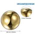 thumbnail image 2 of Unique Bargains Boule de Regard Dorée 6 Pouces 150mm Boule Creuse Polie, Boule Miroir en Acier Inoxydable, 2 of 4