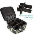 thumbnail image 4 of FORMRS Travel Makeup Bag Large Capacity Train Case Cosmetic Organizer with Adjustable Dividers, Navy Flower, 4 of 8