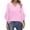 Pink, variant on Grey Blouses for Women Casual 3/4 Length Sleeve Womens Tops V Neck Tshirts Shirts with Flared Sleeve, S