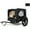 Black + Steel, variant on Outdoor Heavy Duty Collapsible Pet Bike Trailer with 16-Inch All-Terrain Wheels & Universal Hitch – Foldable Dog/Cargo Carrier Cart for Bicycles, blue+black