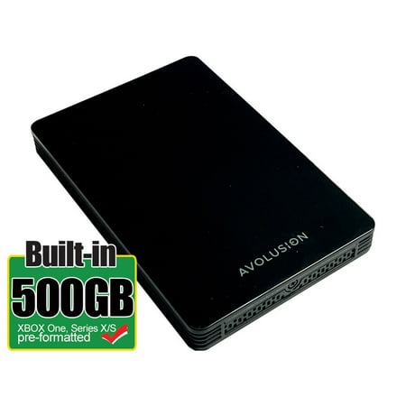Avolusion HD250U3-Z1-PRO 500GB USB 3.0 Portable XBOX Series X, S, One External Gaming Hard Drive (XBOX Pre-Formatted)