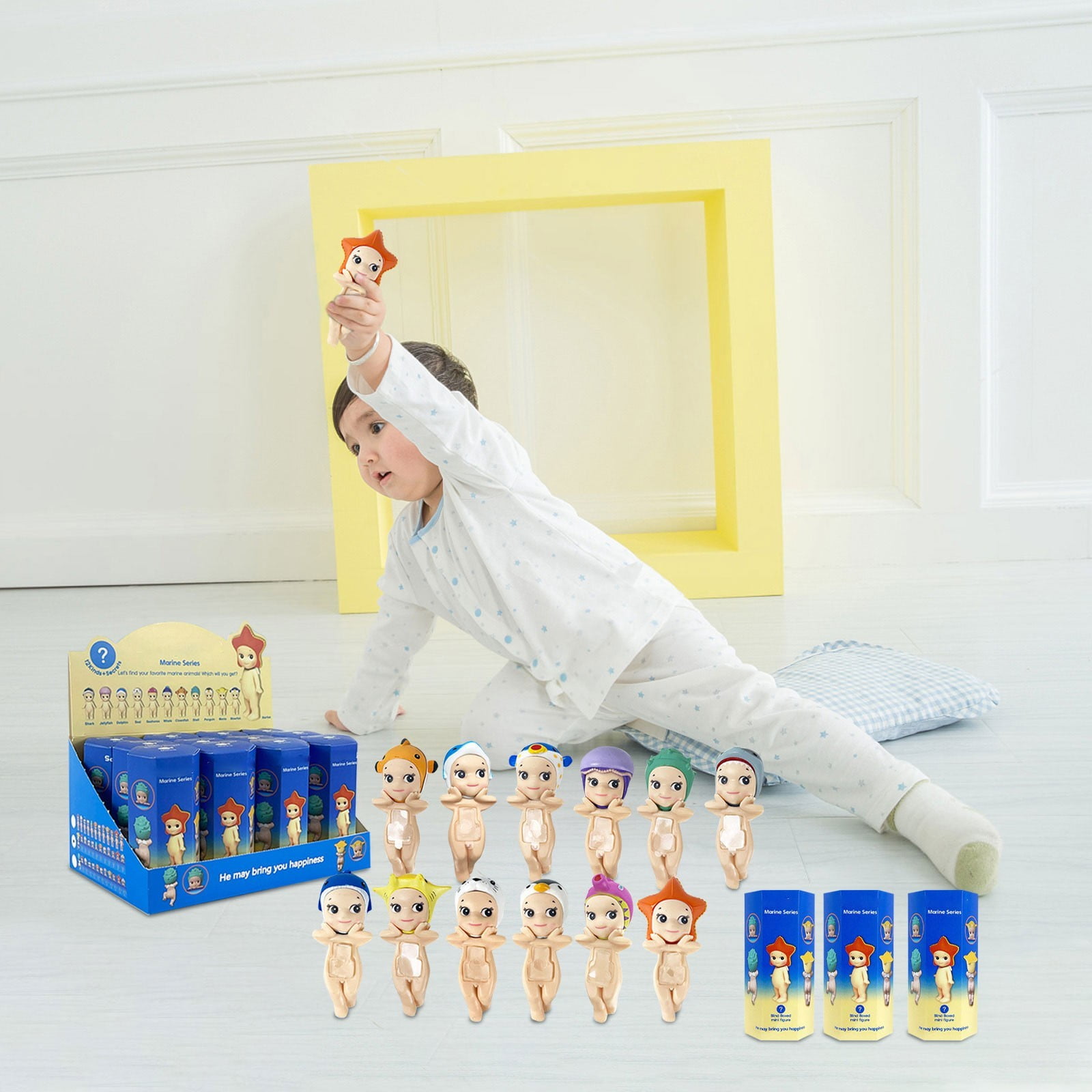 Sonny Angel Set of 12 Marine Series Collectible Mini Figures Cute