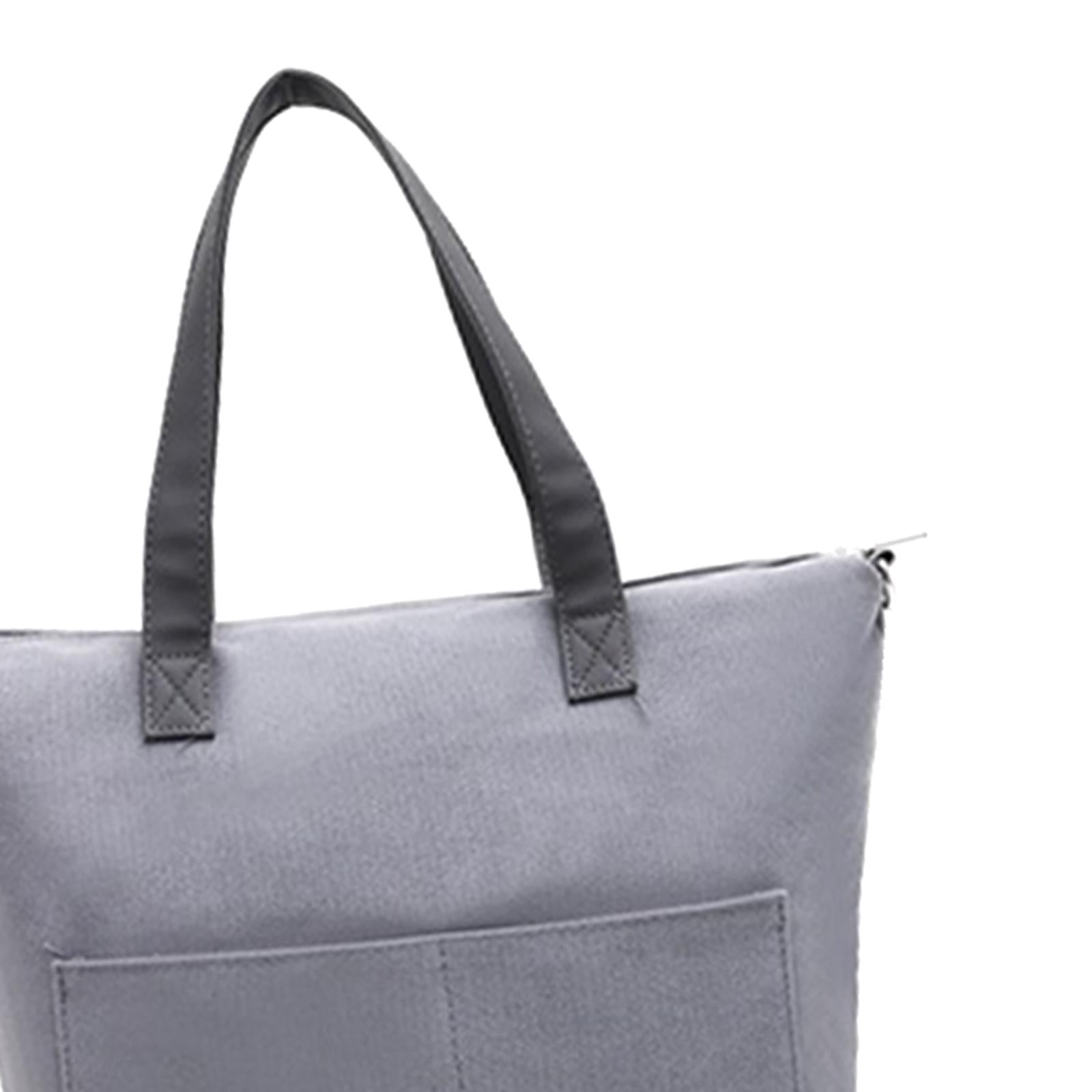 Wxqbjtam Yarn Storage Organizer Knitting Bag Empty Storage Bag Large Crochet Bag Tote for gray