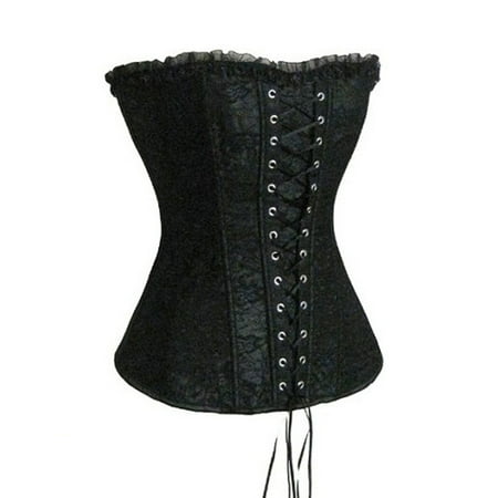 SBYOJLPB Shapewear Tummy Control Fashion Women s Casual Solid V-Neck Bodybody Shape Waist Trainer Underbust Corset Belt Lace Wear Top Black 12(XXL)
