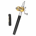 thumbnail image 1 of Portable Telescopic Mini Fishing Pole Set Pocket Pen Shape Folded Fishing Rods Kit with Reel, 1 of 7