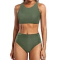 thumbnail image 2 of Bathing Suits for Women Two Piece Swimsuit for Women Women High Waisted Bikini Push Up Two Piece Swimsuits, 2 of 7