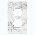 thumbnail image 2 of Metal Light Switch Plate Outlet Cover (Image of Marble White MAR071), 2 of 13