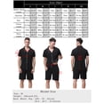 thumbnail image 5 of Purcoar Mens Pajamas Sets Short Sleeve Pajamas for Men Button Up Pjs, 5 of 8