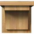 thumbnail image 2 of 8"W x 8"D x 8"H Huntington Rough Sawn Corbel w/Backplate, Western Red Cedar, 2 of 9
